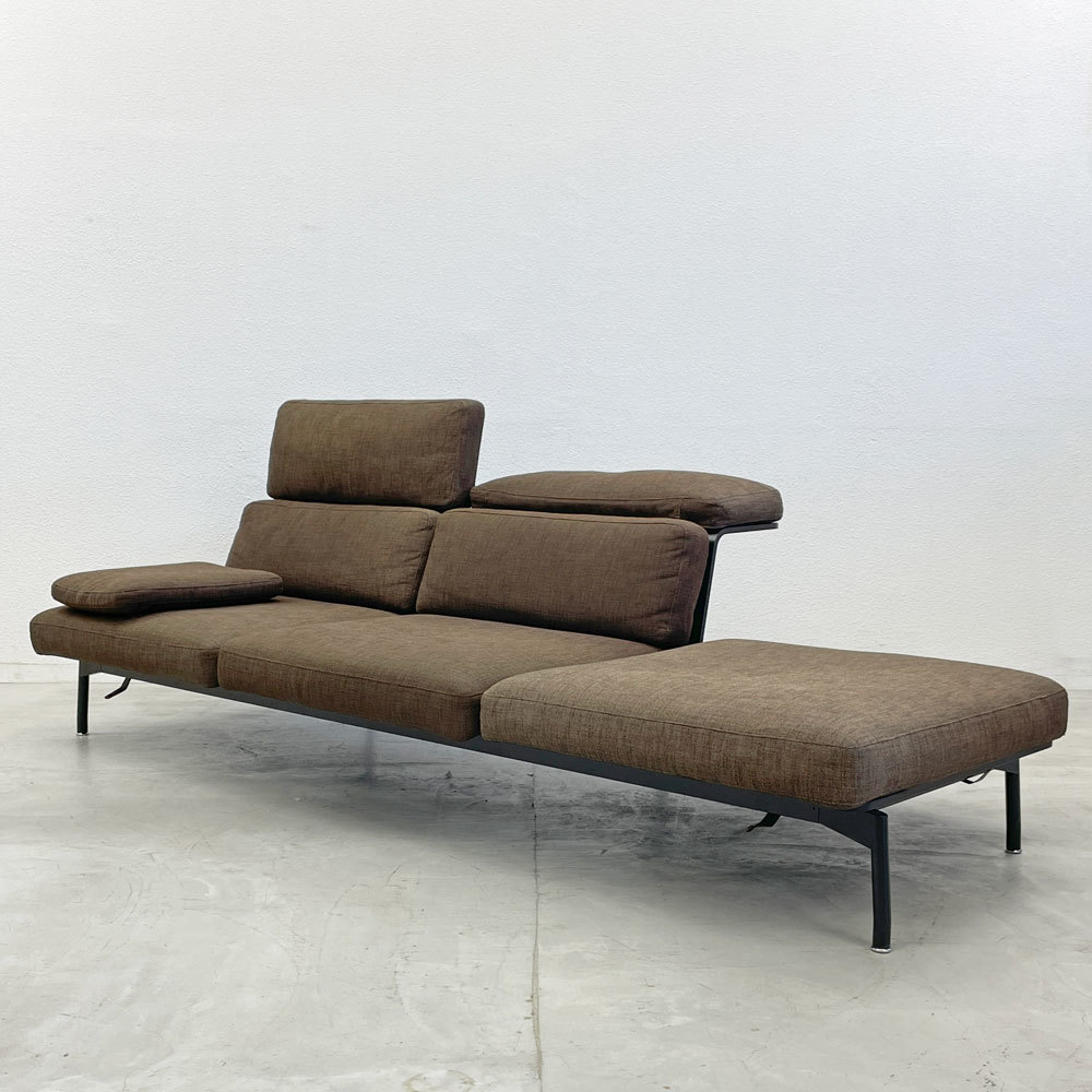 〓 カッシーナ Cassina 288 スレッド ソファ Sled sofa 可変式ハイバック テーブルシェルフ付 ロドルフォ・ドルドーニ 廃盤_画像1