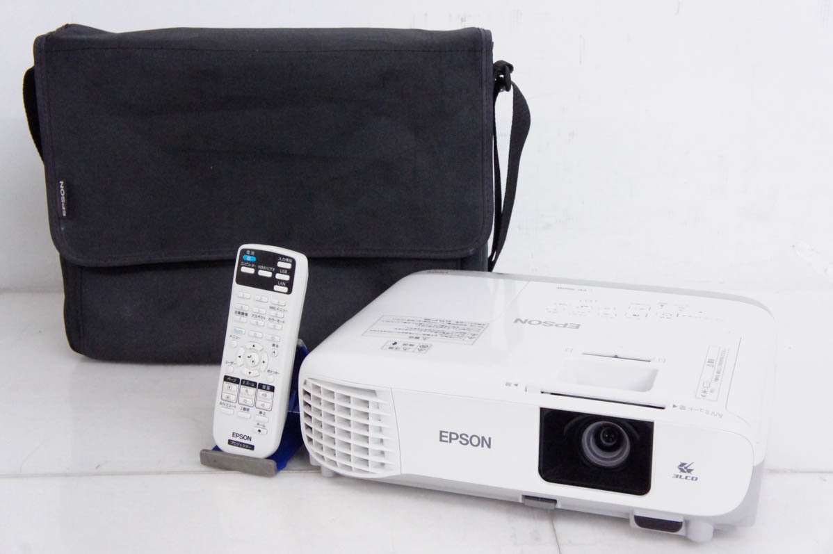 1 EPSON エプソン ビジネスプロジェクター EB-960W リモコン付き ランプ点灯時間：高108H/低55H