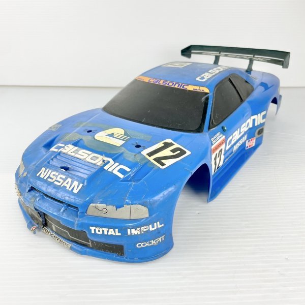 【現状品】TAMIYA タミヤ/電動R/C 1/10 /カルソニック スカイライン GT-R R34 ボディ/ラジコンEK05L22RC004_画像1