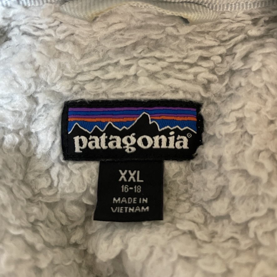 patagonia パタゴニア ロスガトスジャケット プルオーバー ハーフジップ フリース ガールズ XXL グレー_画像3