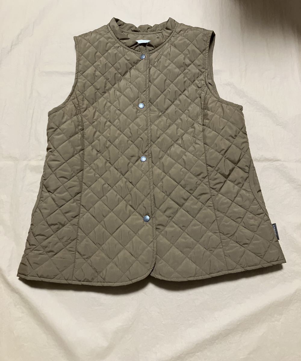 [ beautiful goods ] crocodile : quilting Brown cotton inside down jacket M