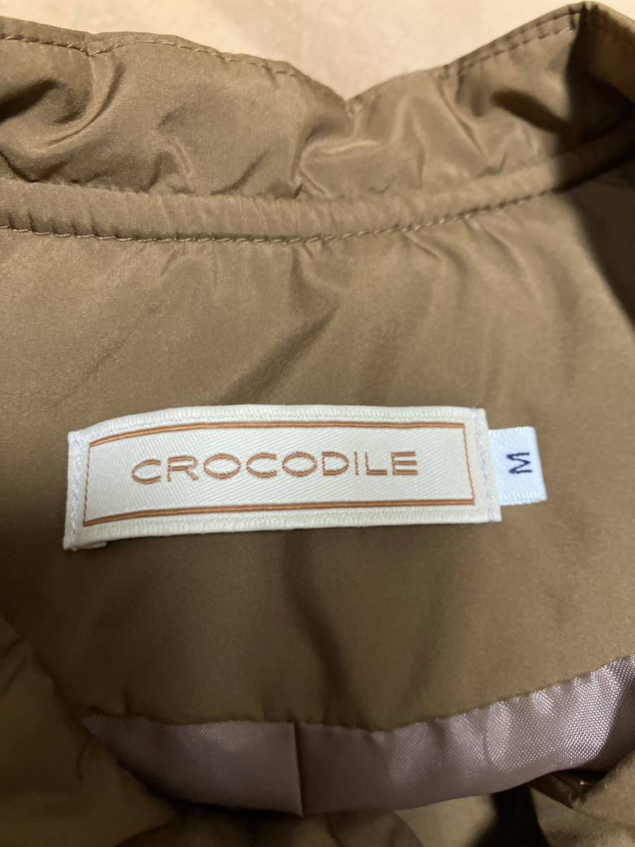 [ beautiful goods ] crocodile : quilting Brown cotton inside down jacket M