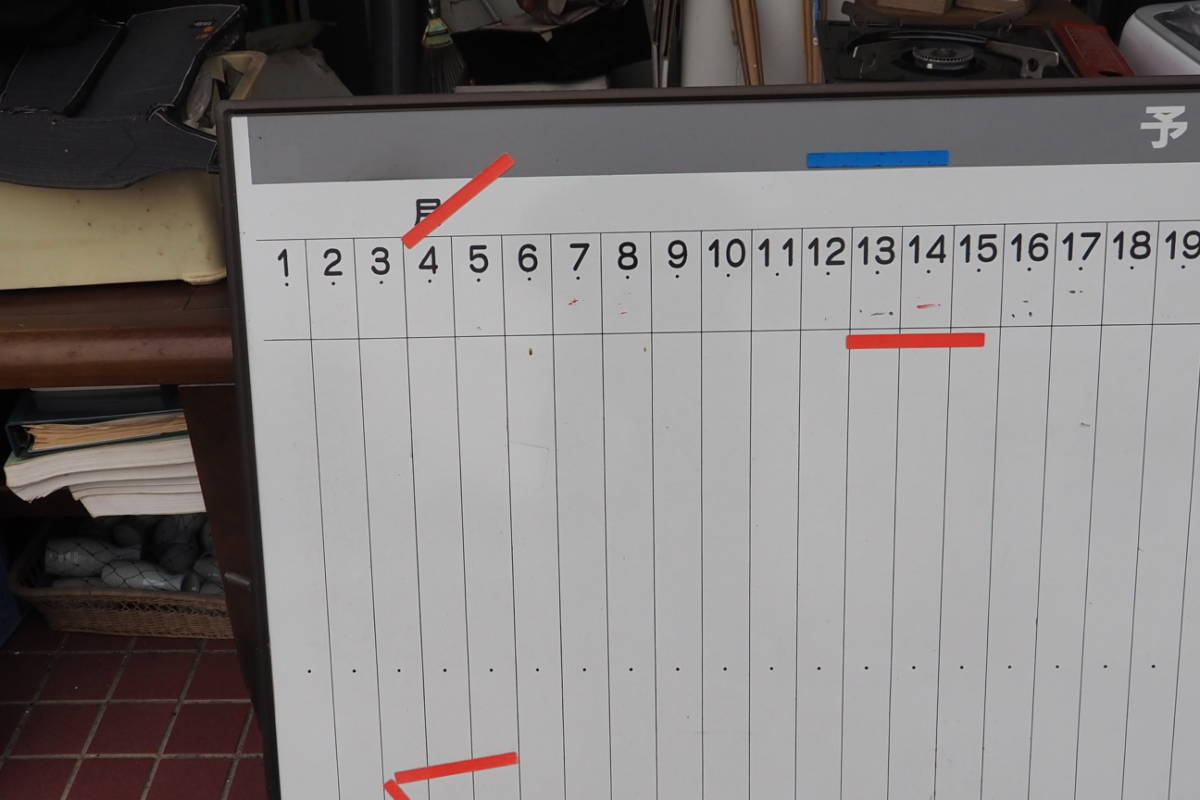 ホワイトボード、９０x１８０、格安、引き取り歓迎、行事予定表_画像2