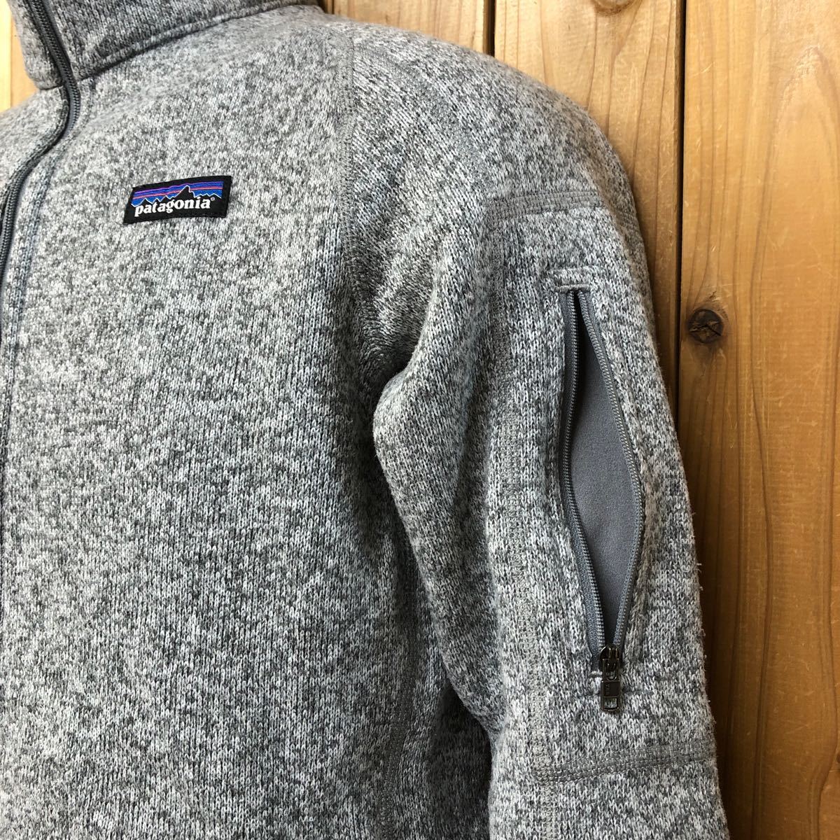 patagonia /パタゴニア /メンズS ベターセーター 長袖ジャケット フリース アウター グレー 防寒 アウトドア キャンプ アメカジ USA古着_画像6