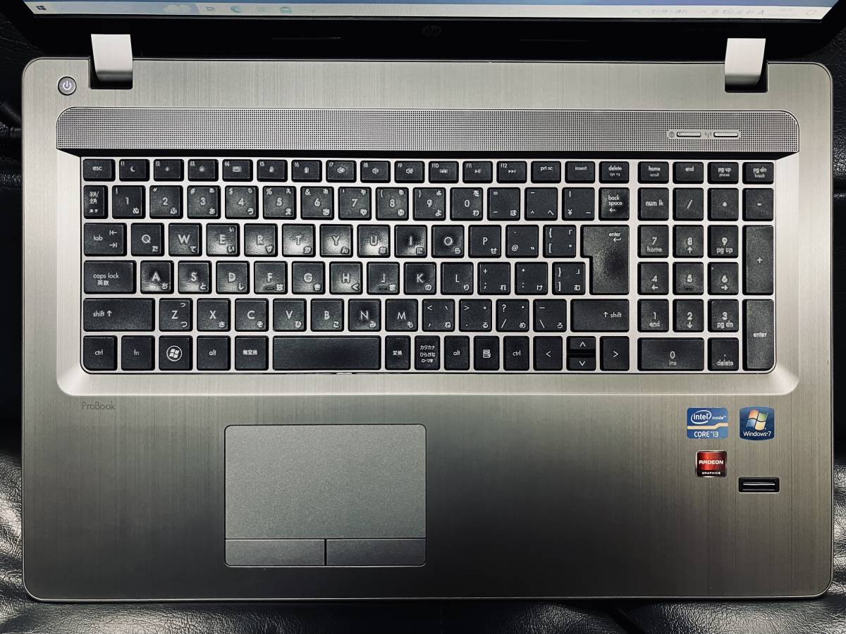 R7658C【USED】HP ProBook 4730s HSTNN-I98C-7 17.3型/Core i3/メモリ8GB/SSD256GB/Win10/DVD-RW/office/Radeon HD7400M/_画像4