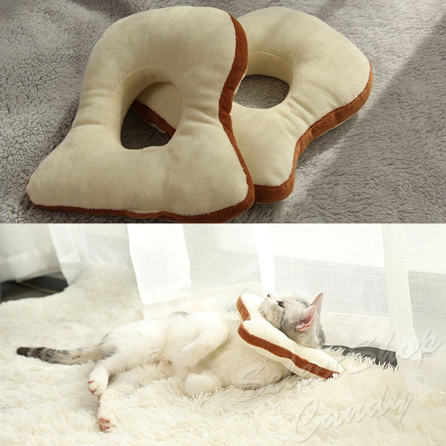 エリザベス カラーペット 猫 犬 パン型 食パン型 首 プロテクター_画像7
