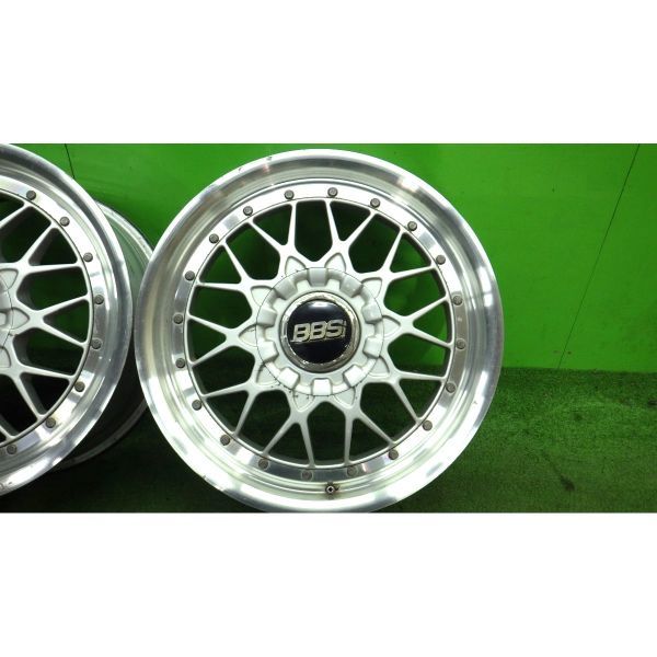 アルファード/ヴェルファイア等に■BBS RSⅡ 045 社外アルミホイール 17x7J 5穴 114.3 +33 約65 4本SET■中古 傷,腐食あり■帯広市手渡し可_画像2