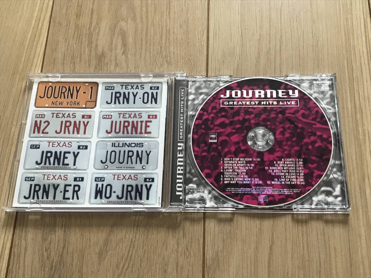 [国内盤美品CD:廃盤] JOURNEY ジャーニー / GREATEST HITS LIVE グレイテスト ヒッツ ライヴ_画像3