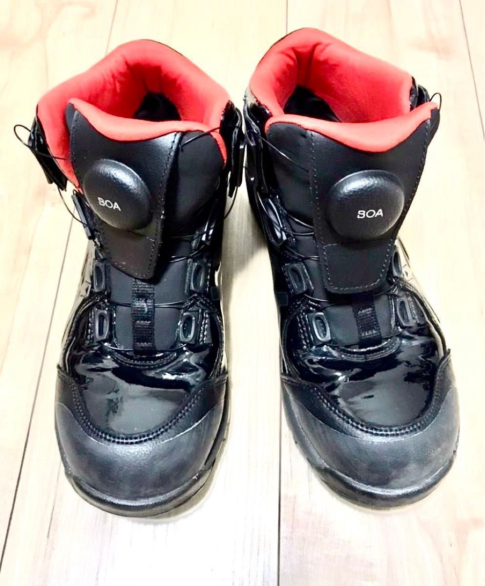 アシックス安全靴　ウィンジョブCP304 BOA BLK EDITION 3E相当　23.5cm ハイカット　ダイヤル式　美品