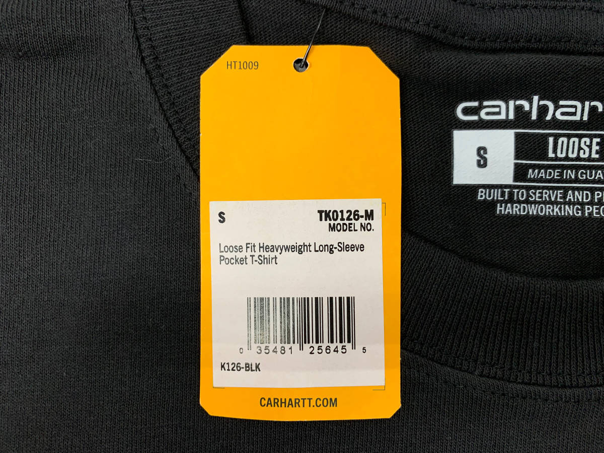 Carhartt (カーハート) Workwear LS Pocket T-Shirt ロンT 長袖Tシャツ K126 黒 BLACK L メンズ /036_画像4