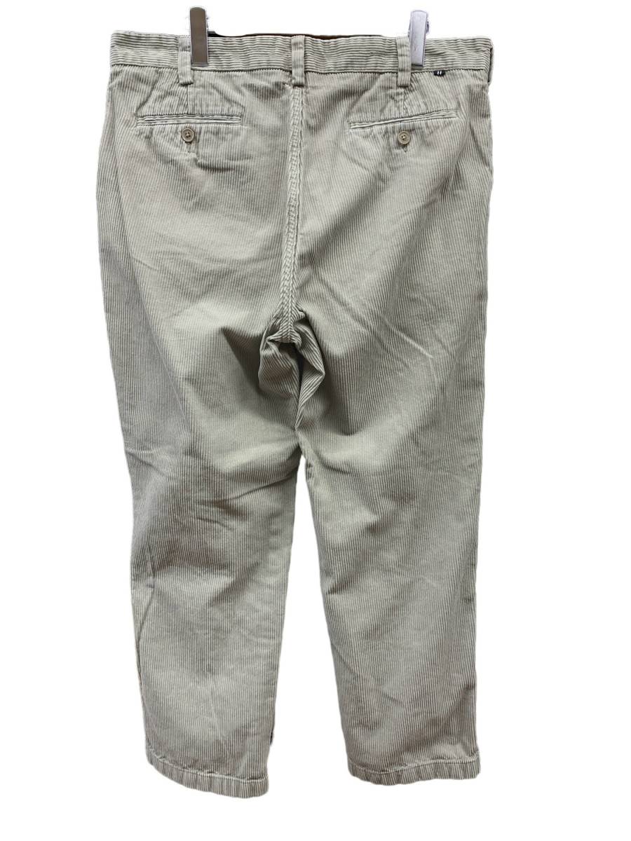 NAUTICA (ノーティカ) 太畝コーデュロイパンツ ボトム THE DECK PANT デッキパンツ グレーベージュ系 W38 L30 古着 メンズ/025_画像2