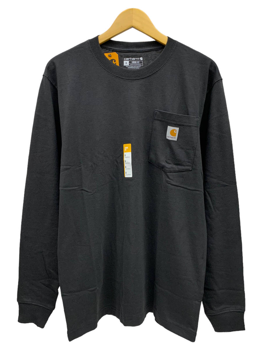 Carhartt (カーハート) Workwear LS Pocket T-Shirt ロンT 長袖Tシャツ K126 黒 BLACK L メンズ /036_画像1