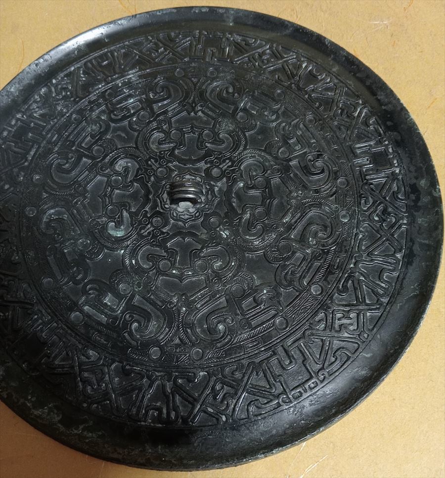 古美術　銅製　龍紋　銅鏡　朝鮮　中国　古銅鏡　箱_画像5