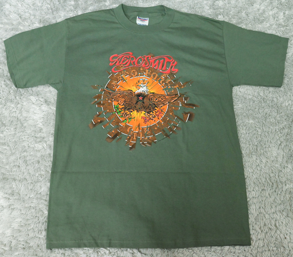 Aerosmith / Aero Force One エアロスミス / エアロ・フォース・ワン オフィシャル バンドTシャツ OPTIMA 正規品 未使用_画像1