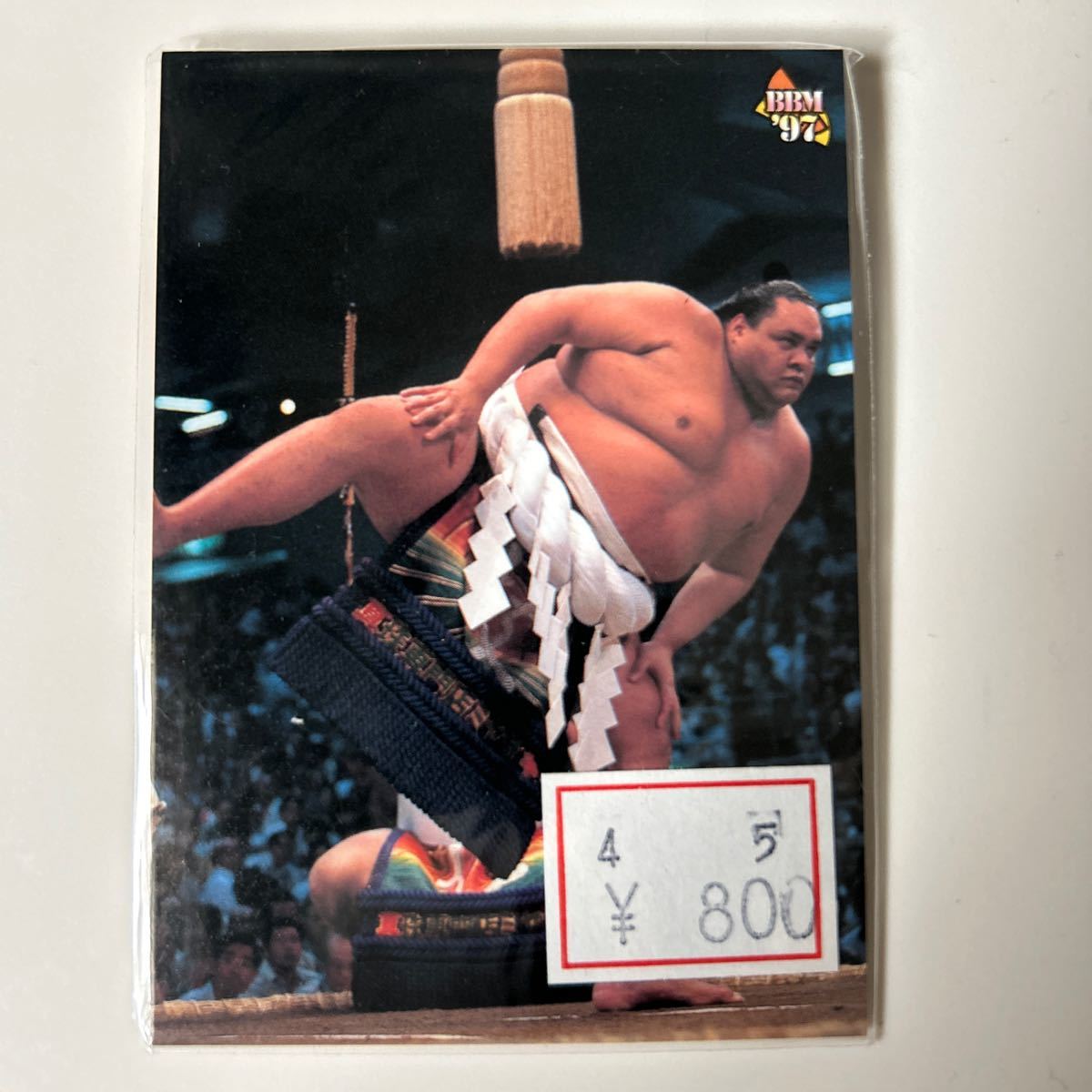 1997BBM P-15 横綱 曙太郎　原寸大手形　パズルカード　大相撲　日本協会　_画像1