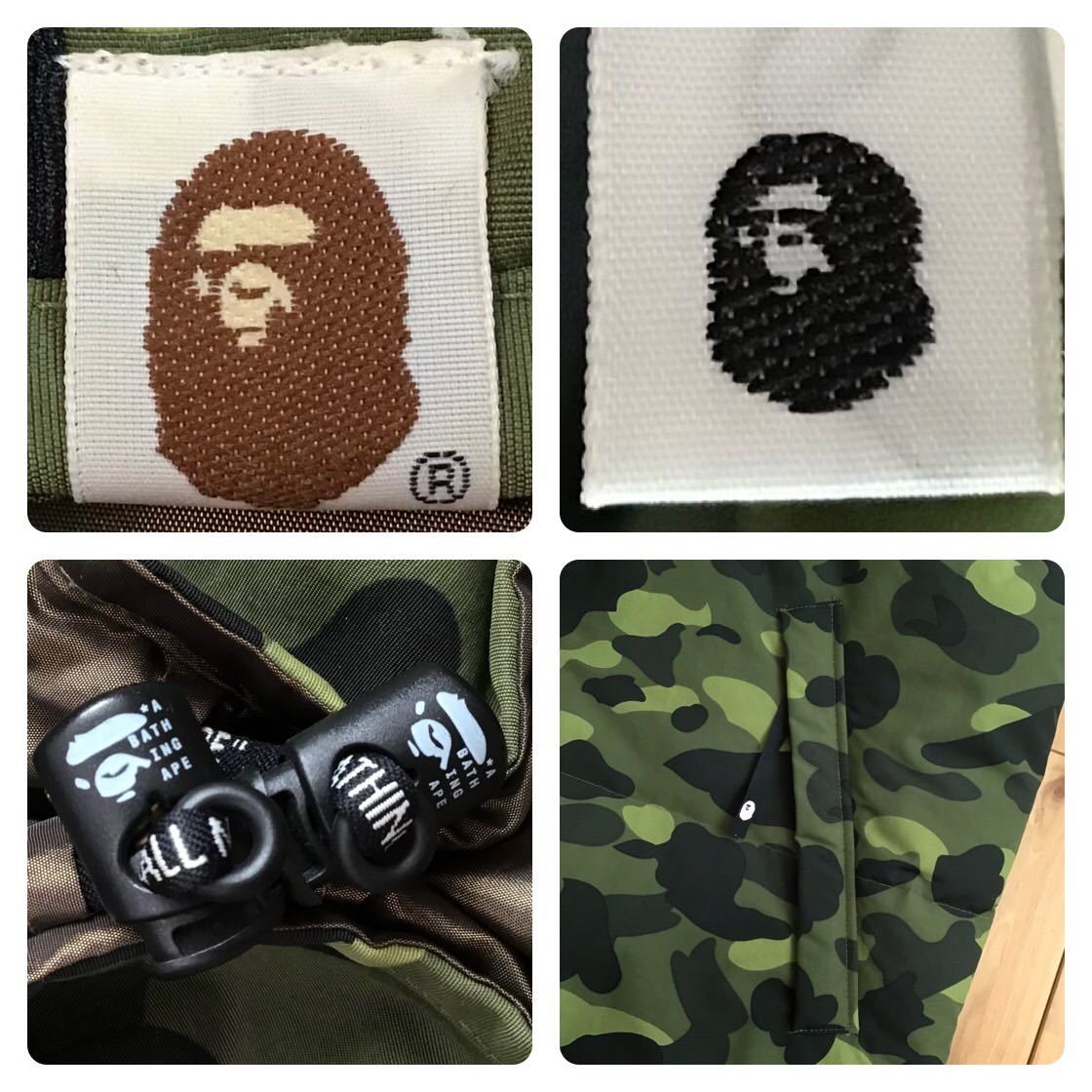 ★リバーシブル★ ダウンジャケット XLサイズ a bathing ape BAPE camo zip hoodie down jacket エイプ ベイプ パーカー NIGO 迷彩 i71_画像7