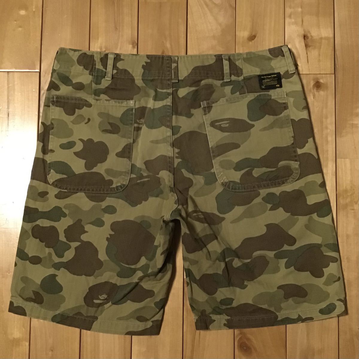 BAPE camo ハーフパンツ Mサイズ a bathing ape shorts pants エイプ ベイプ アベイシングエイプ 迷彩 ショーツ d4546_画像2