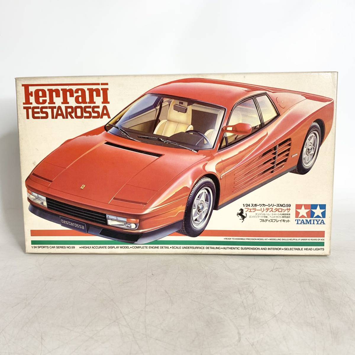 未組立 タミヤ 1/24 フェラーリ テスタロッサ Ferrari TESTAROSSA フルディスプレイキット プラモデル TAMIYA 2459