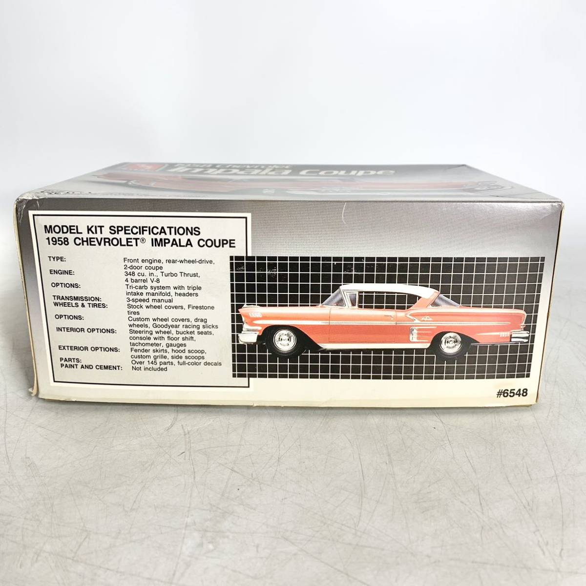 未組立 amt 1/25 シボレー インパラ クーペ 1958 Chevrolet Impala Coupe プラモデル 6548 現状品_画像2