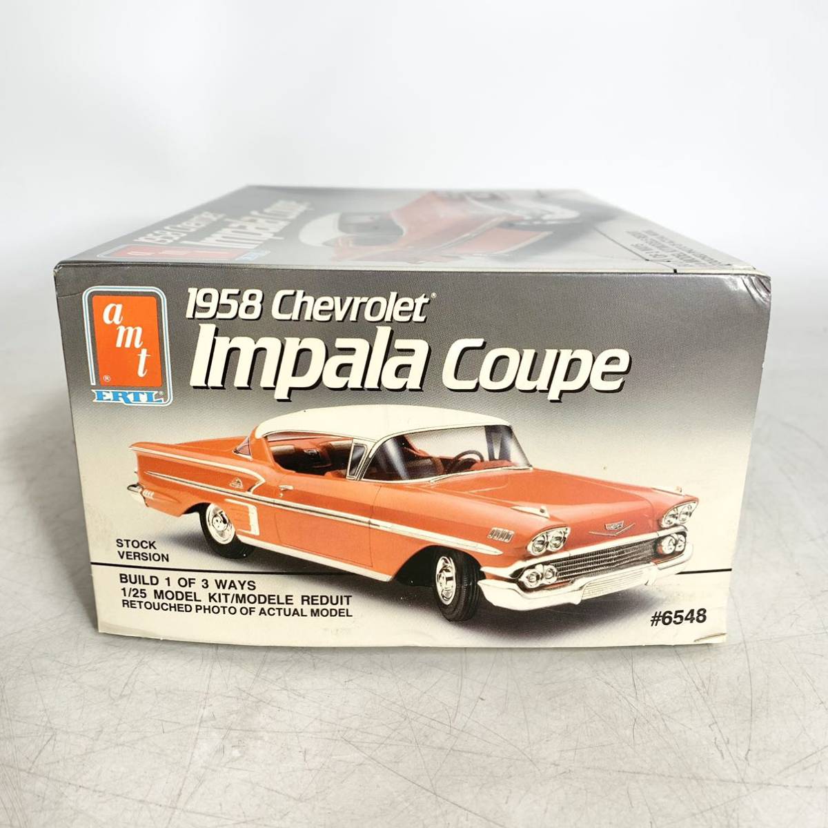 未組立 amt 1/25 シボレー インパラ クーペ 1958 Chevrolet Impala Coupe プラモデル 6548 現状品_画像5