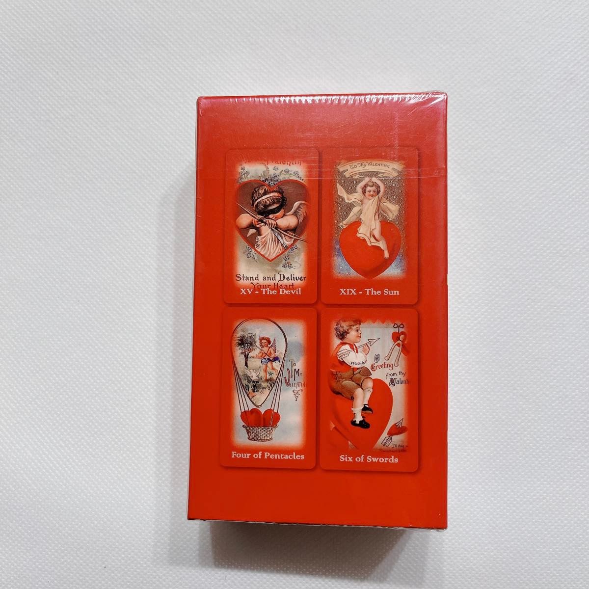 【希少】バレンタインデー　タロットカード　天使　カード　オマケつき　ハート　赤　レッド