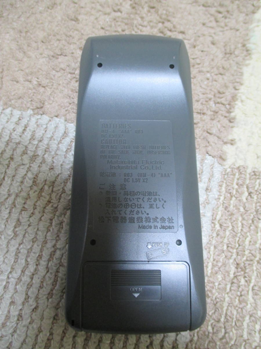 美品 動作確認済 Panasonic パナソニック CDラジカセ コブラトップ RX-DT707用 純正リモコン RAK-RX316W 中古品_画像2