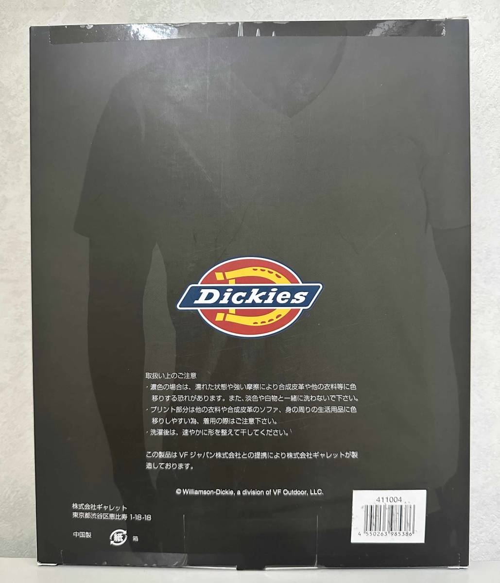 新品 4枚組 XL ★ Dickies ディッキーズ メンズ Vネック 半袖 Tシャツ ホワイト 白 無地 コットン 綿 インナー 大きいサイズ LL セット_画像3