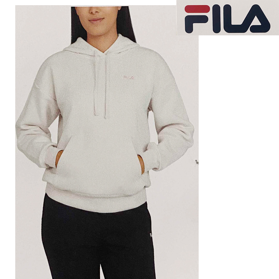  новый товар M * FILA filler женский тренировочный Parker обратная сторона ворсистый "теплый" белый Logo вышивка one отметка f-ti футболка флис серый 