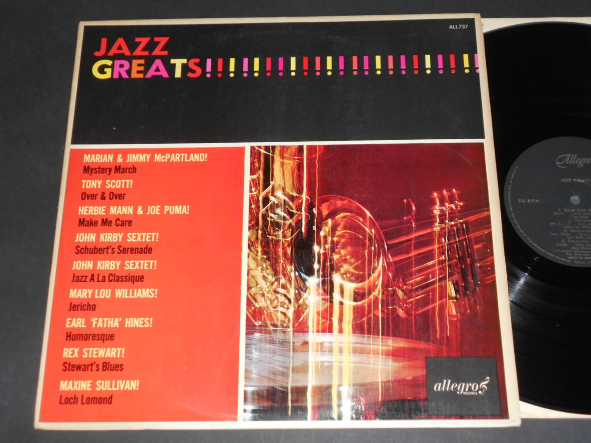 Bill Evans参加曲収録！Jazz Greats!!!!!!!（英Allegroオリジナル DG）_画像1