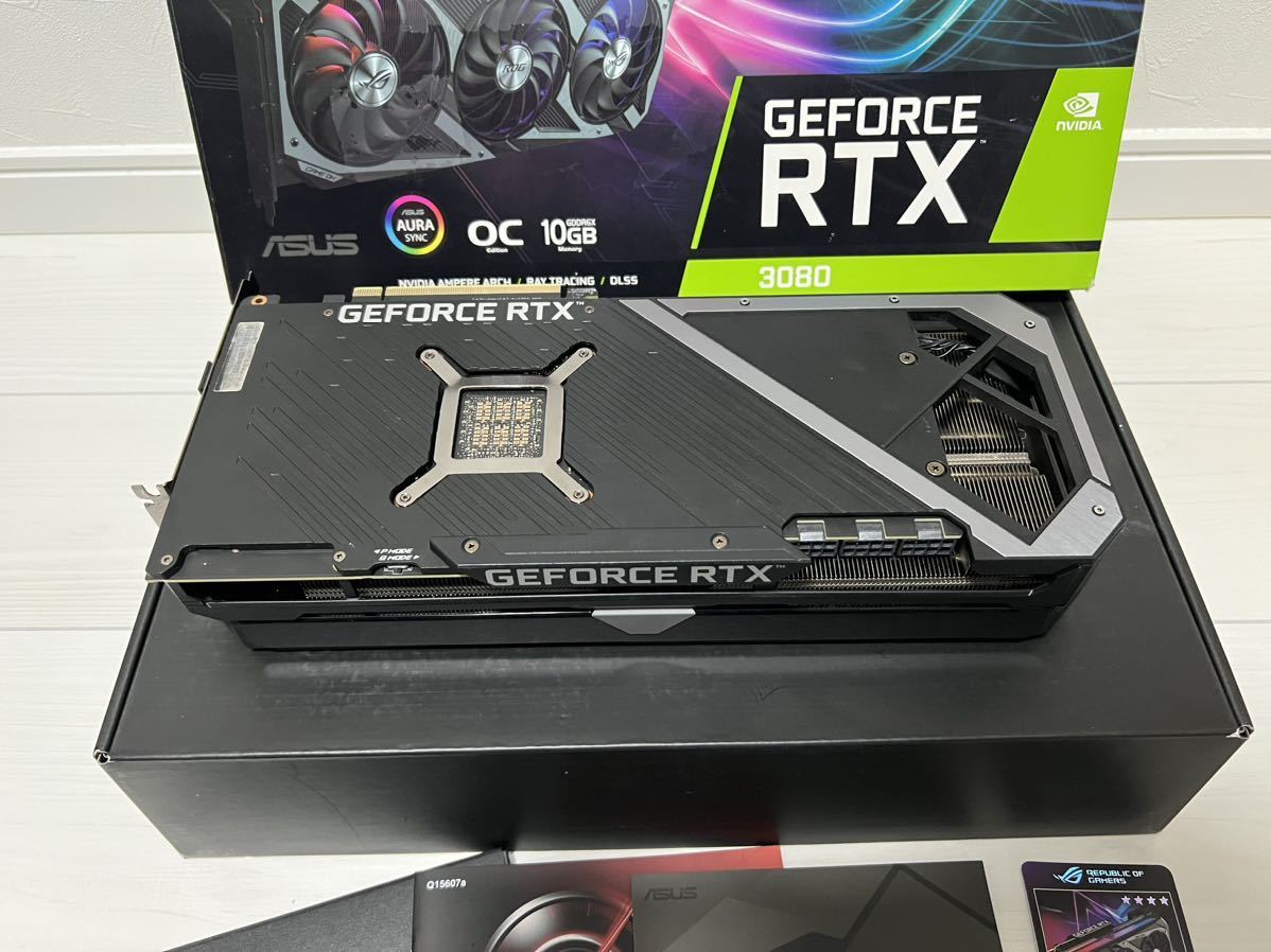 1円〜中古動作品 GeForce RTX3080 DDR6X 10GB ROG STRIX GAMING _画像2