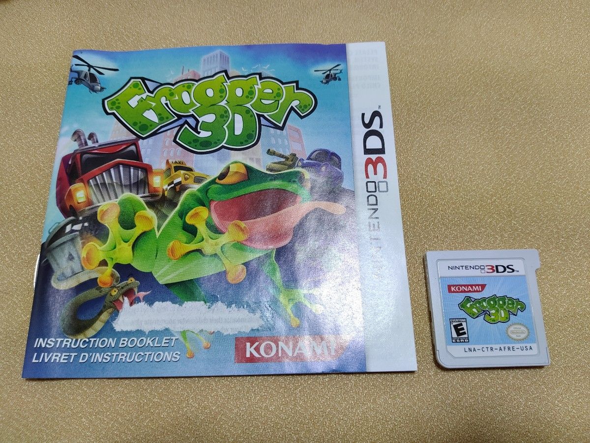 3DSソフト　Frogger 3D　フロッガー　北米版　海外版　KONAMI