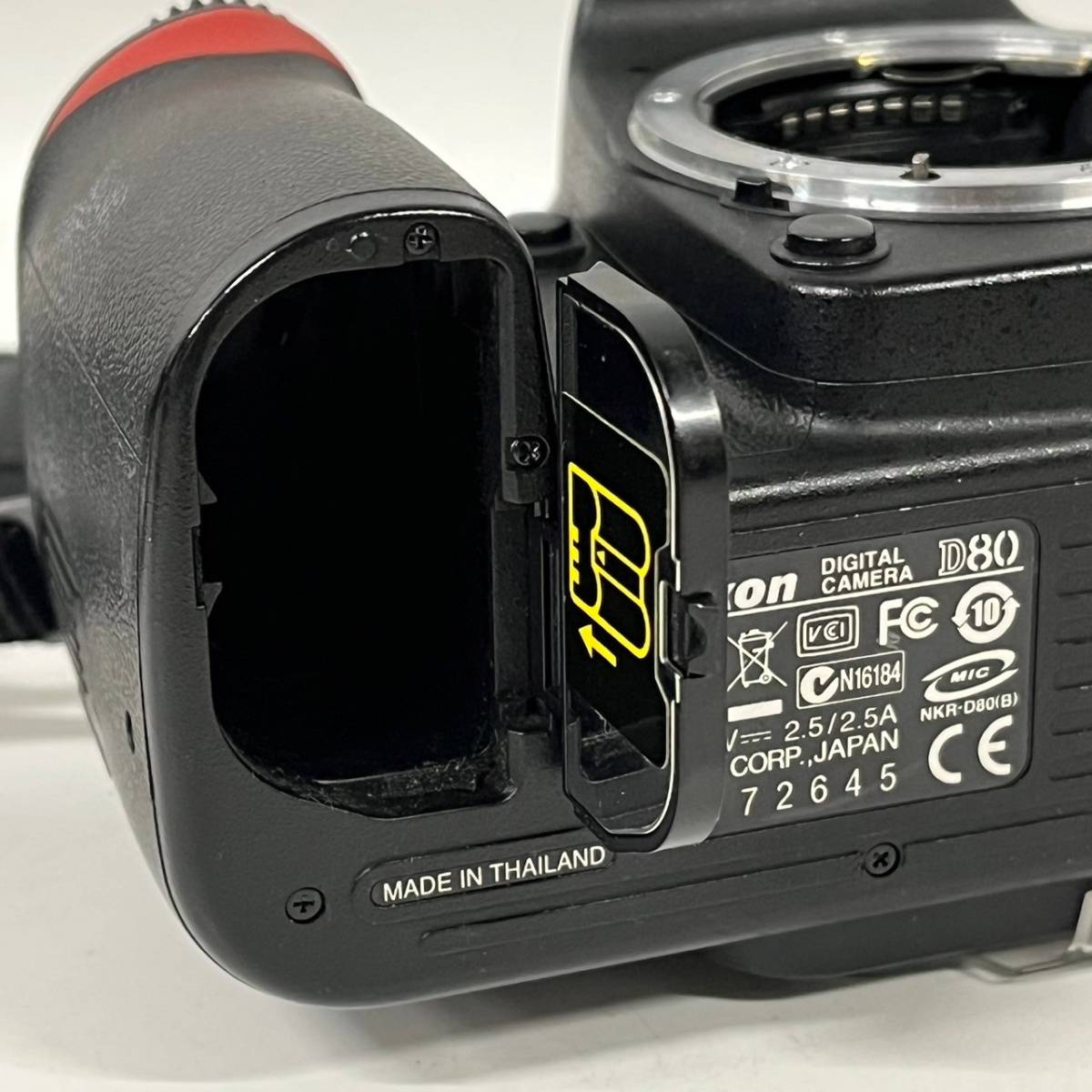 1円~【動作未確認】ニコン Nikon D80 デジタル一眼レフカメラ ボディ ストラップ付き G141985_画像8
