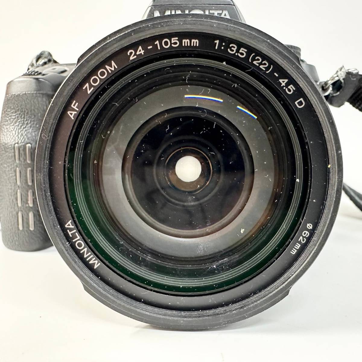 1円~【通電確認済】ミノルタ MINOLTA α-7 AF ZOOM 24-105mm 1:3.5(22)-4.5 D 一眼レフ フィルムカメラ レンズ ストラップ付き G131524_画像2