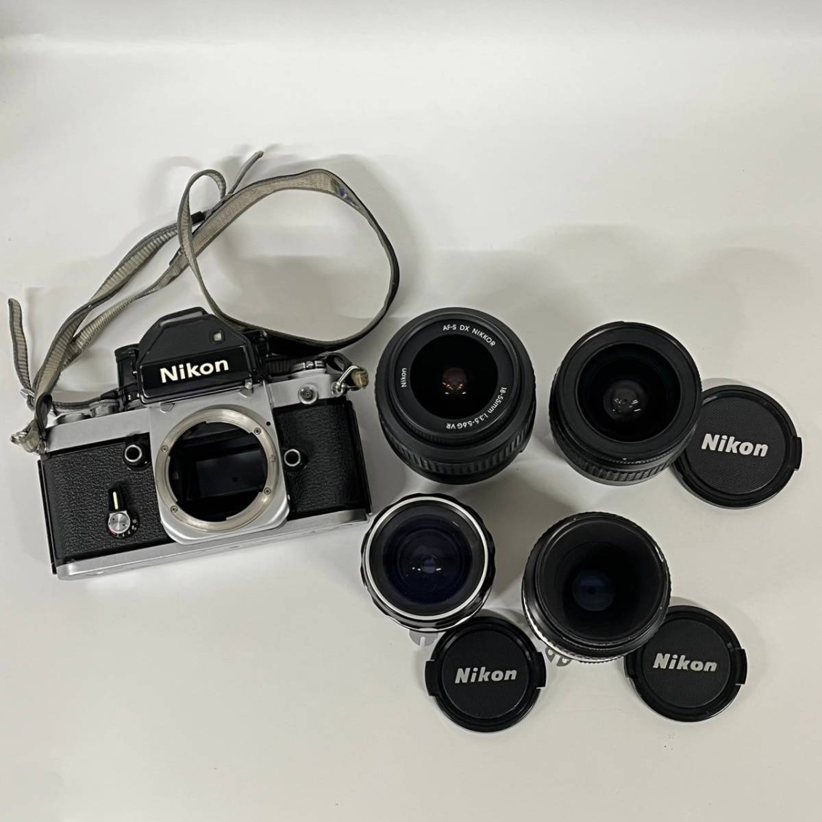 1円~【動作未確認】ニコン Nikon F2 フォトミックS NIKKOR 1:3.5 f=2.8cm 55mm 1:2.8 18-55mm 1:3.5-5.6 28-80mm 1:3.3-5.6 カメラ G142113_画像1