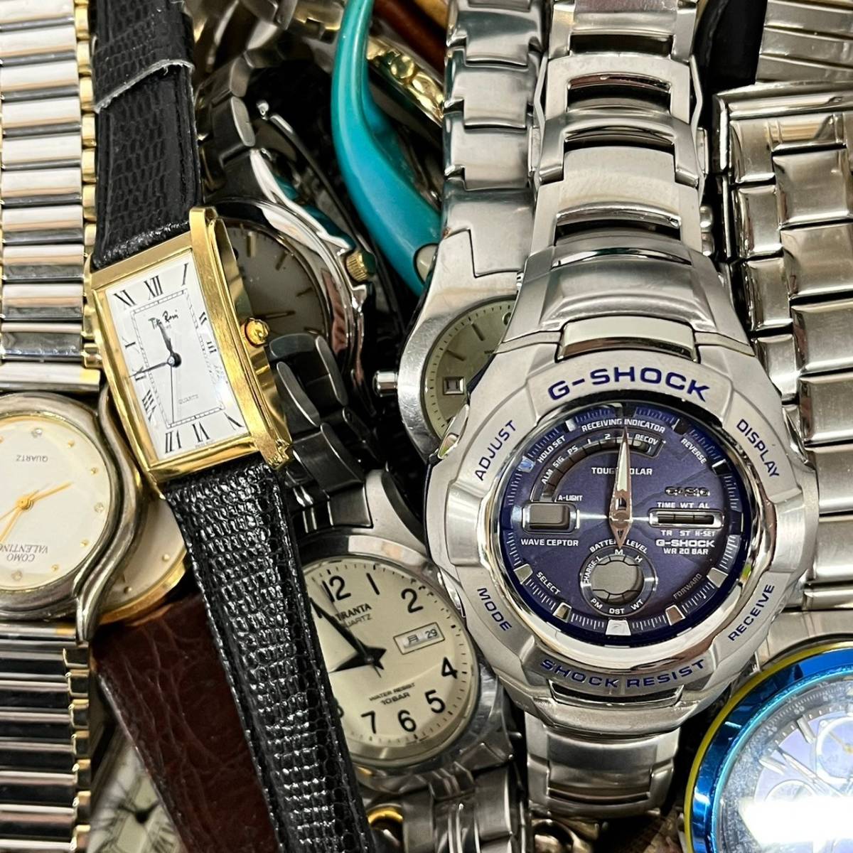 1円~【64点】腕時計 懐中時計 まとめ売り SEIKO CASIO CITIZEN TRADE MARK SV925 銀無垢 等 QZ 手巻き 自動巻き ソーラー 同梱不可 G101534_画像10