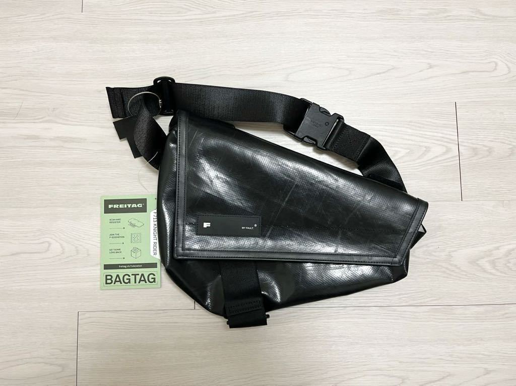 ■ FREITAG ■ F713 F-CUT KNIGHT RIDER ■ 新品 未使用 ■ ブラック 黒　BLACK ■ フライターグ ナイトライダー オールブラック_画像1