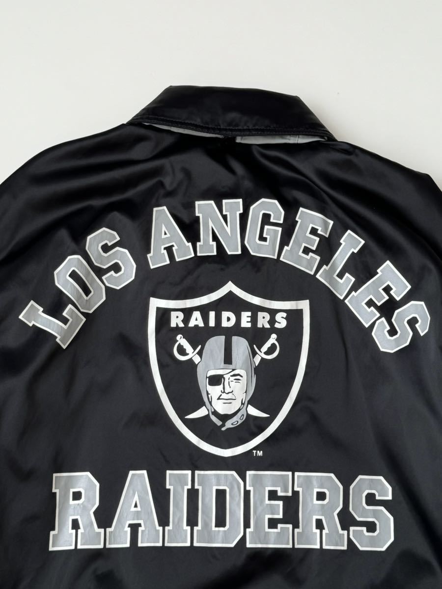 STARTER レイダース コーチジャケット NFL RAIDERS アワード スタジアム バーシティ ナイロン ジャケット スターター ブラック 黒 80s 90s_画像6