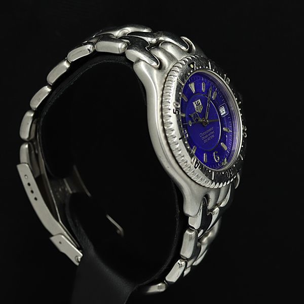 1円 RKT 稼働 タグホイヤー WG5116 セル AT/自動巻 青文字盤 デイト プロフェッショナル200M メンズ腕時計 OGH 0036300_画像2