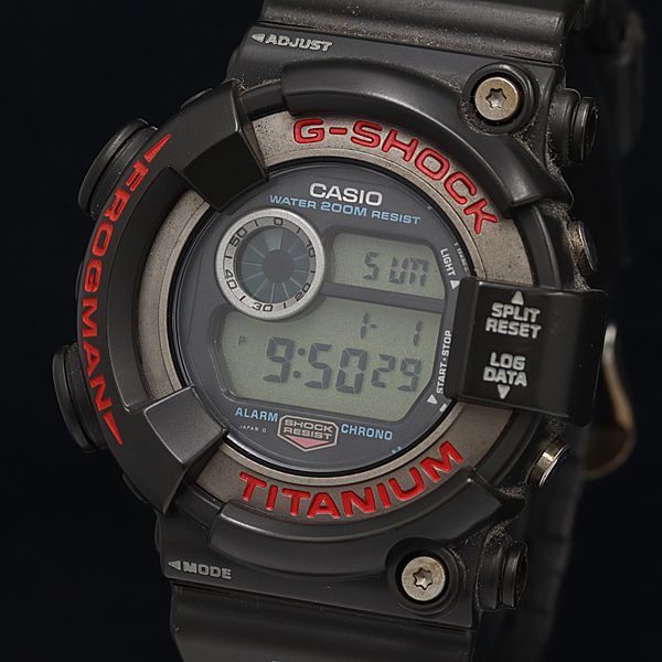 1円 稼動 良品 QZ カシオ Gショック フロッグマン チタン DW-8200 デジタル文字盤 メンズ腕時計 OKZ TLG 6881000_画像1