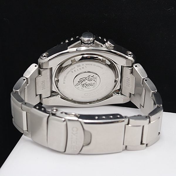 1円 セイコー キネティック 5M62-0BL0 ダイバーズ 200M デイト ネイビー文字盤 ANT メンズ腕時計 JNM 6920100_画像4