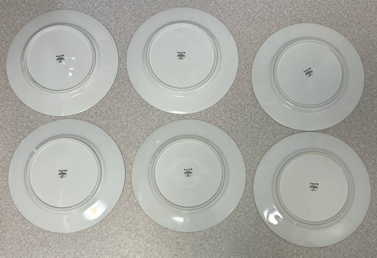 H145/タイツー/TAITU（イタリア）直径約31㎝大皿6枚セット ディナー皿の画像3