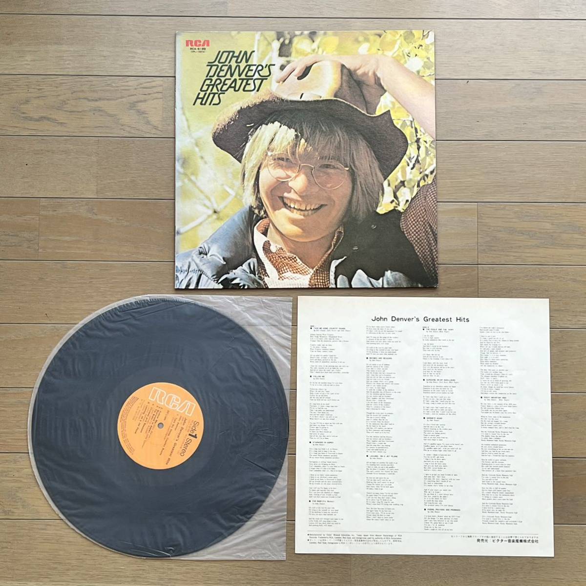 ジョン・デンバー 故郷の詩 故郷へかえりたい 悲しみのジェットプレーン / ジョン・デンバー・ライブ An Evening With John Denver LP_画像3