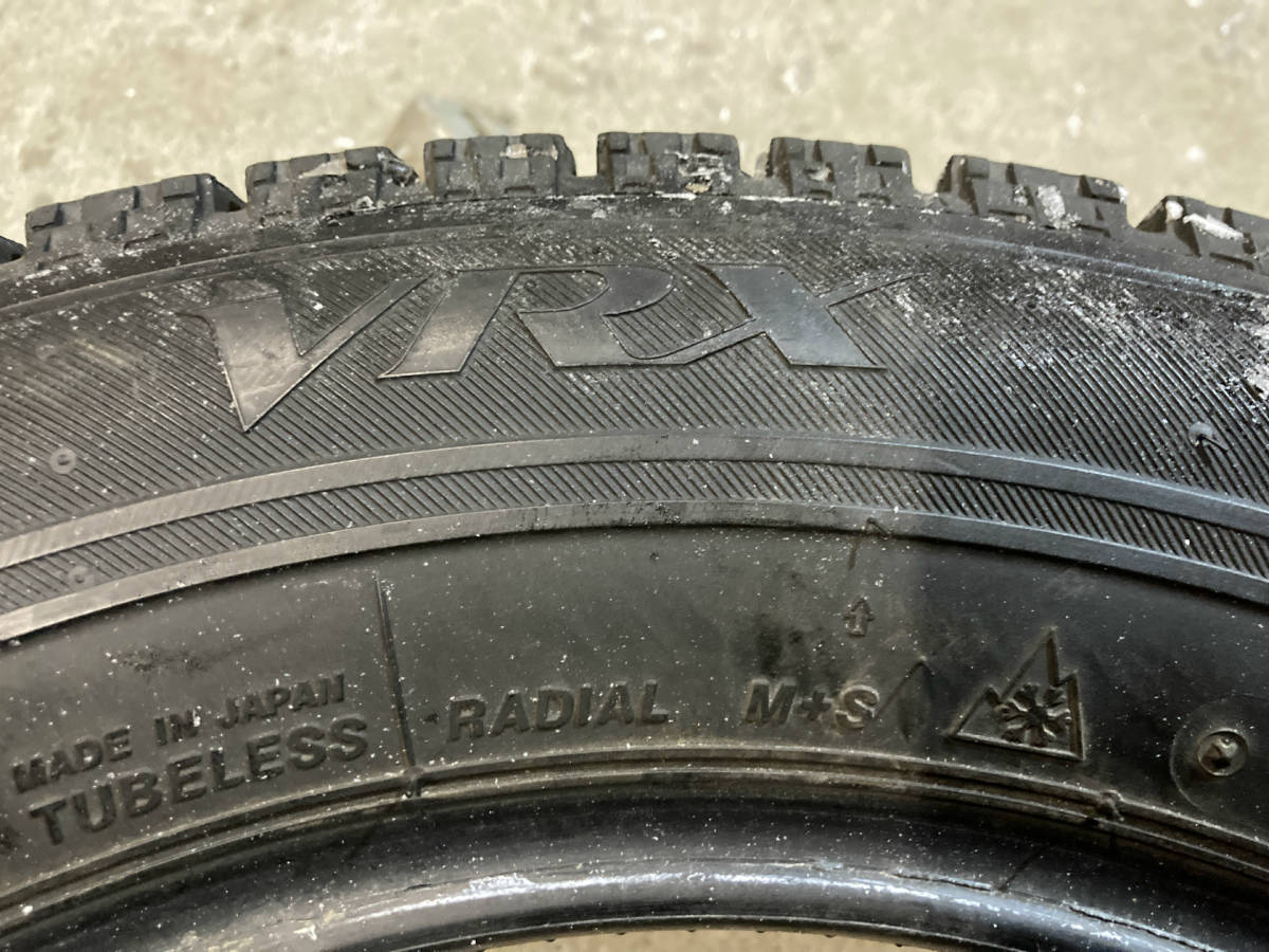 売り切り 格安スタ 185/65R15 4本 BS VRX 冬タイヤ中古 イストシエンタアクアbBなどに 手渡し作業可 札幌市白石区 H1310TF_画像6