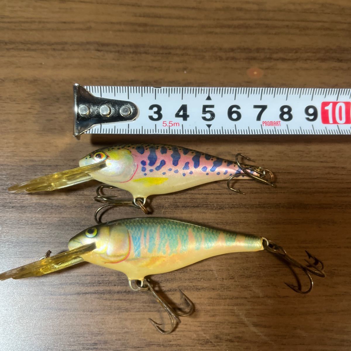 ラパラ　ディープランナー　7cm 中古美品　2個セット　ジャパンスペシャルカラー　オールド　OLD RAPALA DEEP RUNNER シャッド　ミノー _画像5