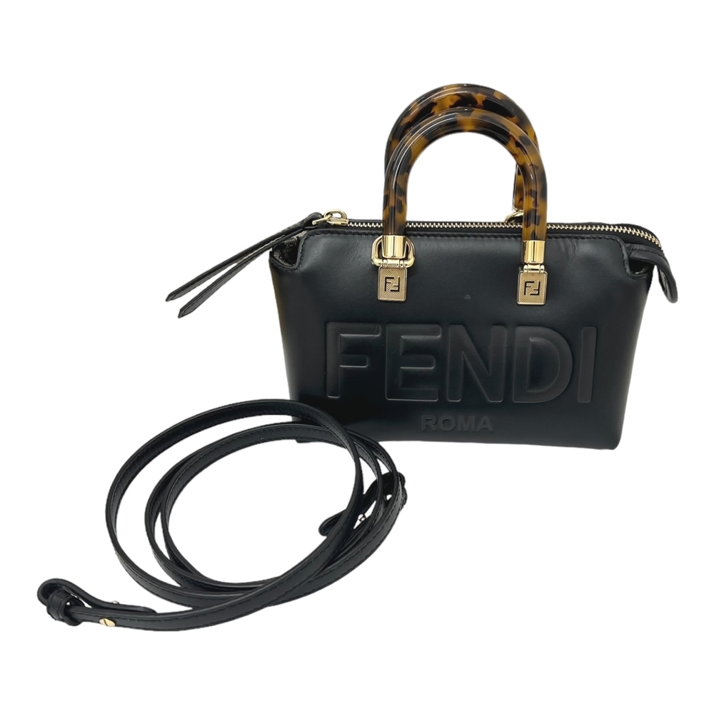 【中古】｜FENDI フェンディ 8BS067 バイザウェイ ミニ スモール 2WAY ショルダーバッグ ハンドバッグ ブラック レザー レディース_画像10