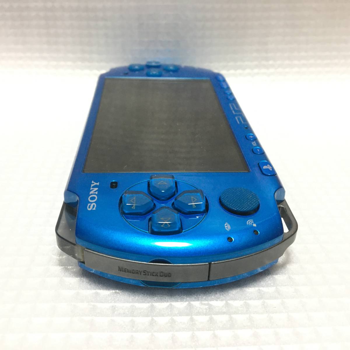 ■ SONY PSP-3000 本体 セット ACアダプター 箱付き 美品 バイブラント・ブルー 動作確認済 PSP 3000 一式 純正 バッテリー付属_画像7