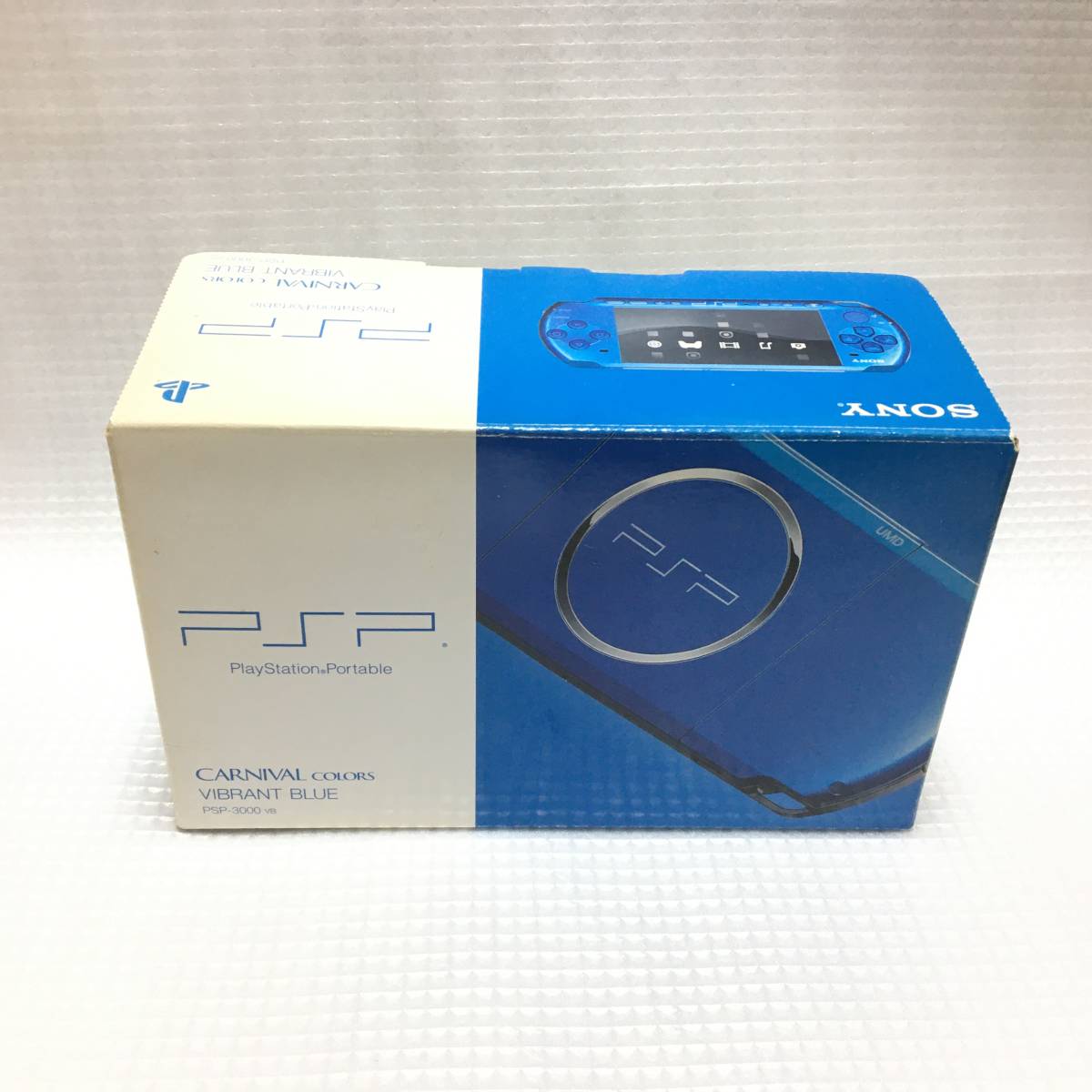 ■ SONY PSP-3000 本体 セット ACアダプター 箱付き 美品 バイブラント・ブルー 動作確認済 PSP 3000 一式 純正 バッテリー付属_画像1