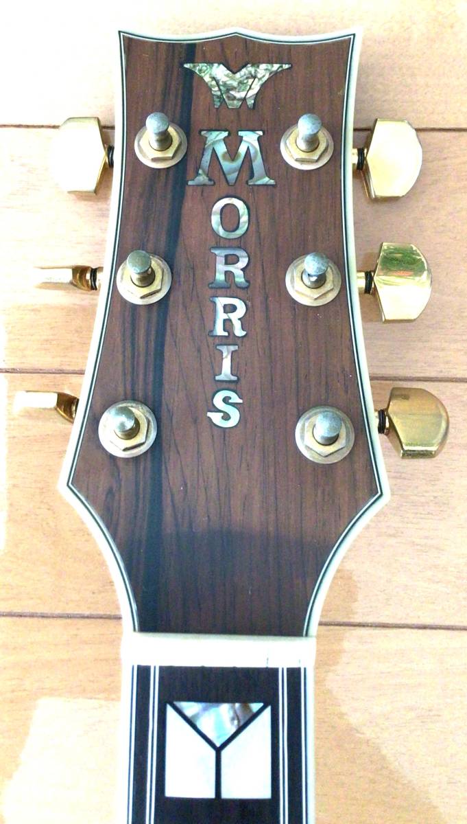【値下げ】 谷村新司愛用 モーリス MGシリーズ 当時の最高級モデル MG-610 オール単板 サイド・バック ローズウッド 82年製 MORRIS ギター の画像3