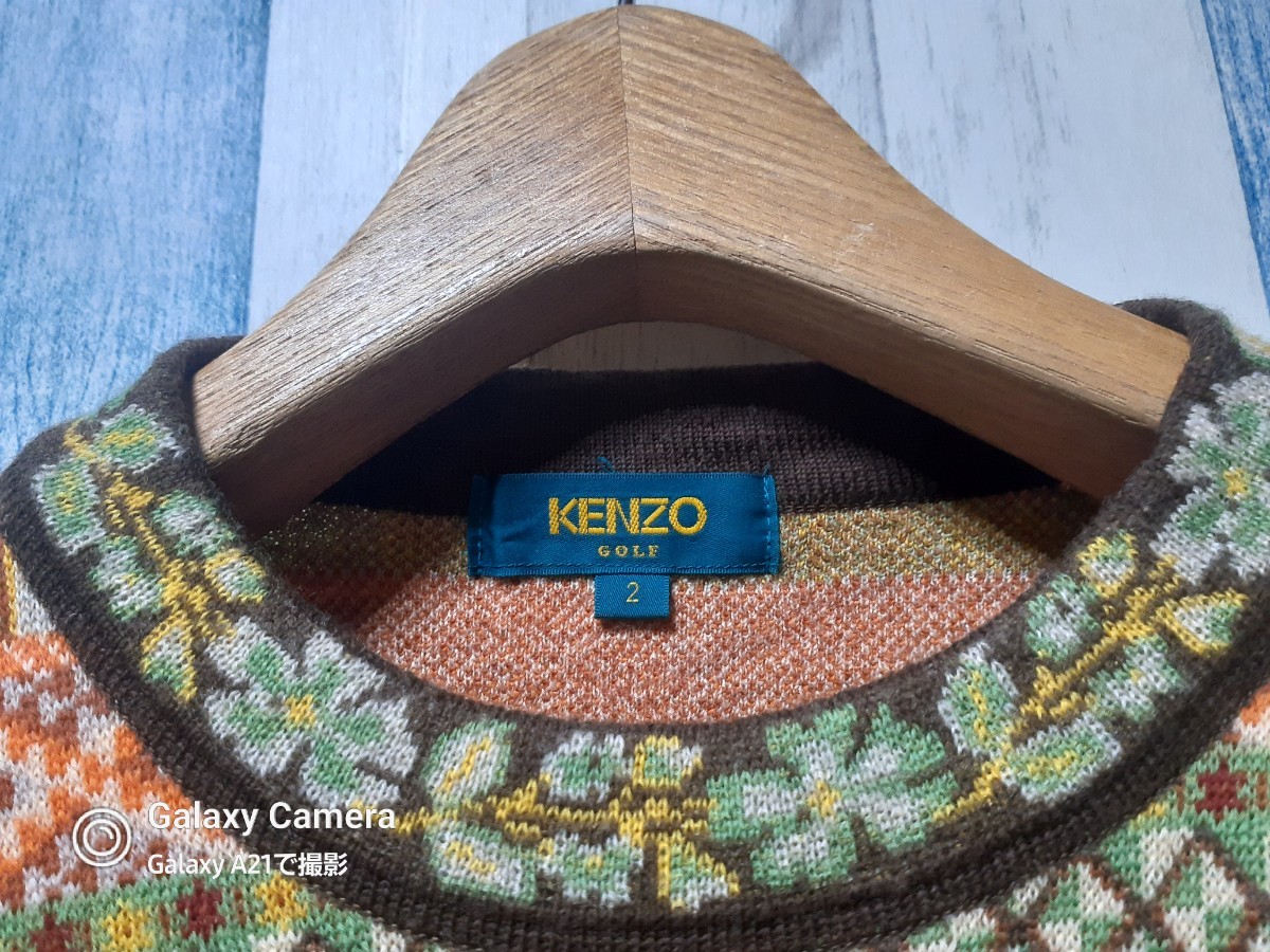 KENZO GOLF/ケンゾーゴルフ/刺繍/WOOL セーター/レディース　2_画像6