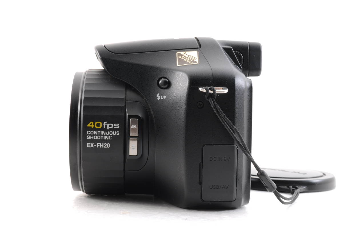 動作品 単三電池使用 カシオ CASIO EXILIM EX-FH20 エクシリム ブラック 黒 コンパクトデジタルカメラ 管GG1704_画像3